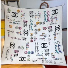 Chanel square silk scarf 90x90cm 06 2025