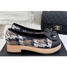 Chanel Camellia Cotton Tweed pumps heel 4cm 03 2025