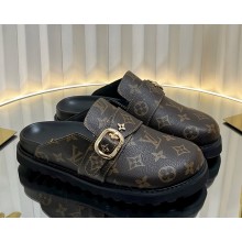 Louis Vuitton women/men Flat mule monogram canvas brown 2025