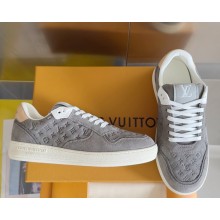 Louis Vuitton 1AGXQA LV Stadium Sneaker Gray Monogram-debossed suede calf leather 2025