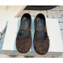 The Row Boheme MJ BALLET suede coffee 2025