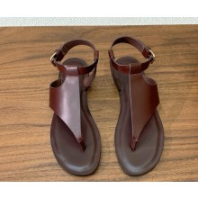 Loro Piana trani sandal calfskin Wild Plum 2025