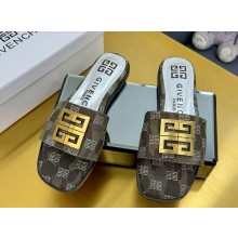 Givenchy flat mules with metal logo 03 2025