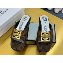 Givenchy flat mules with metal logo 07 2025