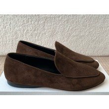 THE ROW Awar suede leather loafer coffee 2025