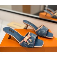 Louis Vuitton Mule Monogram coated canvas with bow heel 5cm 06 2025