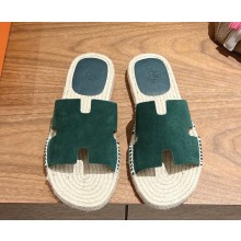 Hermes men's Antigua espadrille in suede goatskin 01 2025
