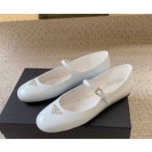 Prada Nappa leather ballerinas 1F567N white 2025