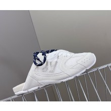 New Balance X Miu Miu 530 SL faded suede and mesh mules 5E333E white 2025
