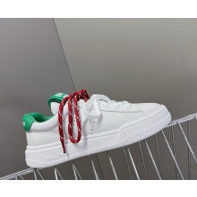 Miu Miu Leather sneakers 5E387E White/Green 2025