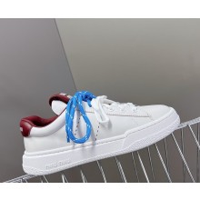 Miu Miu Leather sneakers 5E387E White/burgundy 2025