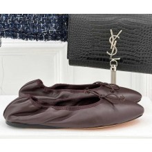 THE ROW women's Awar Ballet Flats leather coffee 2025
