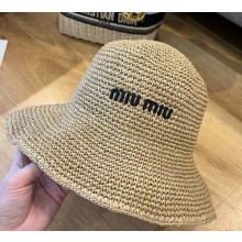 ‎Miu Miu knitted hat with logo 01 2025