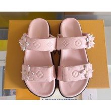 ‎Louis Vuitton LV x TM Bom Dia Flat Comfort Mule pink calf leather 2025