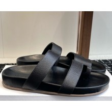 THE ROW Hugh leather sandals Black 2025