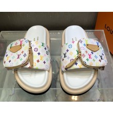 ‎Louis Vuitton 1AGVQO LV x TM Pool Pillow Flat Comfort Mule Blanc Multicolored Nylon 2025
