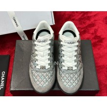 Chanel Denim & Suede Calfskin sneakers grey 2025