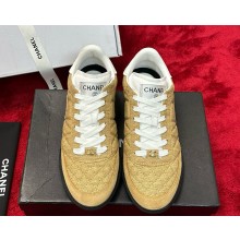 Chanel Denim & Suede Calfskin sneakers brown 2025