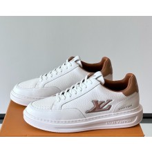 LOUIS VUITTON men's Beverly Hills Sneaker calf leather white/brown 2025