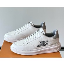 LOUIS VUITTON men's Beverly Hills Sneaker calf leather white/grey 2025