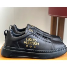 LOUIS VUITTON men's Sneaker black calf leather 2025