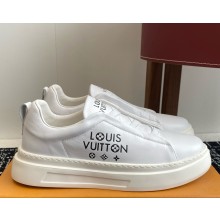 LOUIS VUITTON men's Sneaker white calf leather 2025