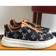 LOUIS VUITTON men's Sneaker black denim 2025