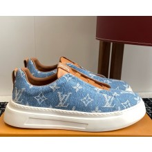 LOUIS VUITTON men's Sneaker blue denim 2025