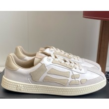 Amiri WOMEN/MEN SUEDE PACIFIC SNEAKER IN SUEDE WITH HOUSE SIGNATURE THREE-STAR APPLIQUE white 2025