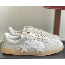 Amiri WOMEN/MEN SUEDE PACIFIC SNEAKER IN SUEDE WITH HOUSE SIGNATURE THREE-STAR APPLIQUE BIRCH 2025