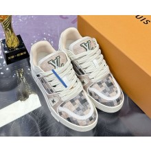 Louis Vuitton women/men LV TRAINER sneaker 1AAST3  Damier grained calf leather 2025