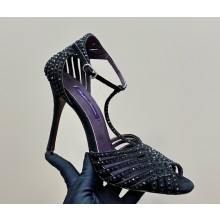 Ralph Lauren heel 10cm calf leather with crystal black 2025