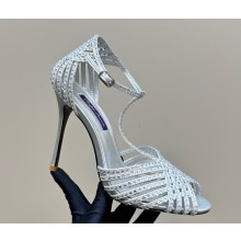 Ralph Lauren heel 10cm calf leather with crystal silver 2025
