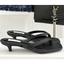 Toteme leather Flip flops black 2025