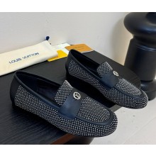 Louis Vuitton 1AGXCO Soho Flat Loafer Black Lambskin 2025