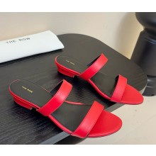 THE ROW Awar leather sandals red 2025