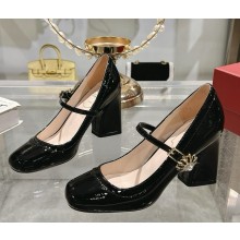 Roger Vivier Très Vivier pumps in patent leather black heel 8.5cm 2025