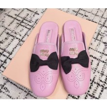 MIU MIU holiday MULES calf leather pink 2025