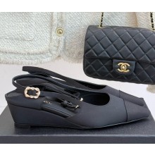 Chanel slingbacks satin & Grosgrain black 2025