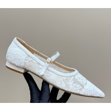 Gianvito Rossi Claudia suede-trimmed lace Mary Jane flats 02 2025