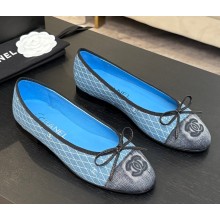 Chanel Ballet flats Denim light Blue & Dark Gray G02819 2025