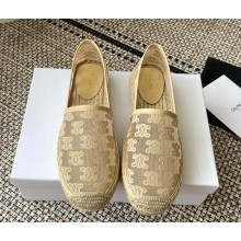 Celine Espadrilles with flowers printing logo Beige 2025