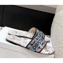 Dior Dway Slide Embroidered Cotton 29 2025