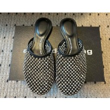 ALEXANDER WANG Rhodes slippers with crystal embellishment black 2025