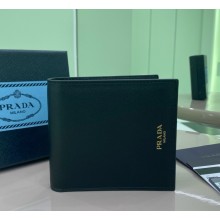 Prada Leather Wallet 2M0513 black/gold 2025