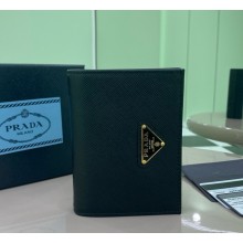 Prada Small Saffiano Leather Wallet 1MV204 black 2025