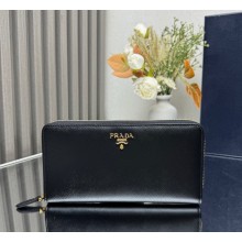 Prada Large Saffiano Leather Wallet 1ML506 black/gold 02 2025