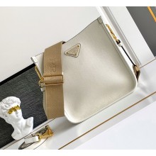 Prada Leather tote bag 1BH220 white 2025