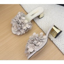 Chanel mules sandals Suede Kidskin white 2025
