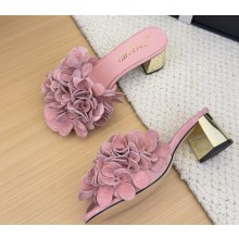 Chanel mules sandals Suede Kidskin pink 2025